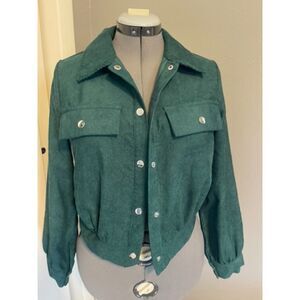 SHEIN | Corduroy Jacket & Pants Set | Green | Women’s M | Very Good Condition